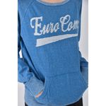 (S) euro como質感棉質純棉藍色長袖上衣二手衣, , large