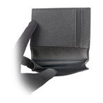 MONT BLANC Sartorial 匠心系列防刮牛皮對開卡片夾(黑色), , large