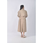 (L) burberry排扣大衣棕色外套二手衣, , large