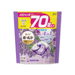 [日日好物]日本P&G Bold-新4D炭酸機能4合1強洗淨2倍消臭柔軟芳香洗衣球-薰衣草香氛70顆/紫袋(Ariel洗衣膠囊,芋頭色洗衣凝膠球,衣物香氛柔軟精), , large
