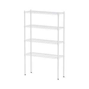 【Y HOUSE】90x30x150cm Lightweight Four-layer Iron Rack Iron Rack Shelf-Painted White