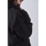 (L) burberry質感排釦風衣黑色外套二手衣, , large