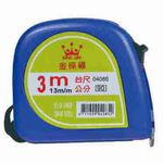 徠福 彩色鋼捲尺(3m/13mm台尺公分)NO.4085, , large