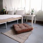 Leopard print nine-square grid memory cushion, , large