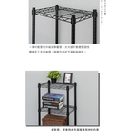 【Y HOUSE】45x30x75cm Lightweight Three-layer Iron Frame Iron Rack - Painted White, , large