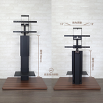 【H&R安室家】台製氣壓式升降電視架(電視立架/落地架/螢幕支架/移動電視架), , large