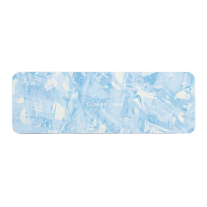 【Monster】 Soft Diatomaceous Earth Absorbent Soap Dish Mat – Misty Sakura Tales (24x8cm) – Glacier Blue