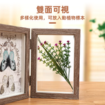 【上手家居】三折相框 6吋 6吋原木色(透明相框/展示框/木質相框/多格相框/玻璃相框), , large