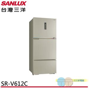 SANLUX 606L Grade 1 Energy-Saving Taiwan-Made -3°C Inverter Three-Door Refrigerator SR-V612C