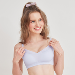 【可蘭霓Clany】台灣製慵懶自在 涼感包覆無鋼圈S-3XL內衣 淺灰 6999-61, , large