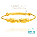 兒童彌月黃金手環- 與愛相隨 約重0.93錢±0.05 (滿月 彌月金飾 彌月禮), , large