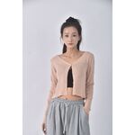 (S) 【安于晴Charlene私服】質感V領橘色外套二手衣, , large