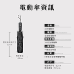 『保固三個月』全自動 電動傘 一鍵開傘一鍵收傘 8骨鋁合金玻璃纖維 高密度300D加厚記憶布 USB充電 晴雨傘 陽傘, , large