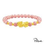 【Prisme Gold】黃金手鍊 黃金貔貅 串珠手鍊 (金重：約0.05錢±0.02), , large