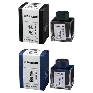 【日本 SAILOR】寫樂 極黑/青墨 超微粒子顏料 鋼筆用墨水 50ml 單色2瓶 /組  -  多款可選