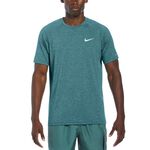 NIKE Heather 成人男機能防曬T恤 運動上衣 抗UV UPF 40+ DRI-FIT NESSA589, , large