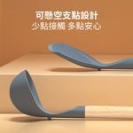 【Taste Plus】悅味 德國櫸木柄 矽膠鏟+矽膠杓 矽膠包不鏽鋼 不易變形(不沾鍋專用)-2件組, , large