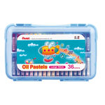 Pentel 飛龍文具 特大粉蠟筆PP盒 (GHTP)12色 GHTP-12, , large