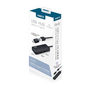 RASTO RH9 USB3.2 and Type C 4 Ports Hub
