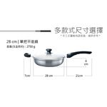 PERFECT 理想牌 金緻316不銹鋼專利不沾平底鍋附蓋IH 28cm單把-Leidea樂德兒, , large