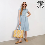 【SOLO Vintage】LCW One-Piece Jeans Skirt 100% Cotton Made in Turkey XS, , large