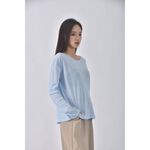 (XL) 紫皇冠質感圓領紫色長袖上衣二手衣, , large