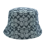 COACH CC Logo Chambray 織布漁夫帽 XS-S/藍色, , large