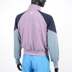 Asics 女 拼接外套 瑜珈 YOGA 運動 訓練 飛鼠袖 高彈性 立領 舒適 玫瑰粉紫 [2032C530-500], , large
