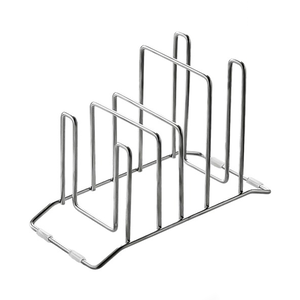 304 Stainless Steel Cutting Board Rack, Pot Lid Rack, Plate Rack, Countertop Storage Rack, Storage Shelf, Integrated Kitchen Knife Board and Pot Lid Rack