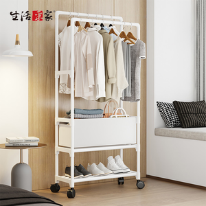 SHCJ落地型雙排組合衣帽鞋架【四款可選】三合一鞋架 玄關鞋架 組合鞋櫃 掛勾鞋架