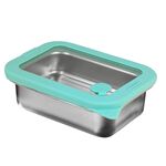 【美國MotherGoose 鵝媽媽】可微波 密封316不鏽鋼保鮮盒750ml+1200ml 2入組, , large