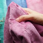 [Kaimei Cotton Industry] 3 randomly selected Korean velvet, widened, thickened, super absorbent all-purpose towel/hair towel, , large