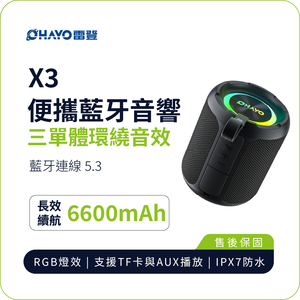 OHAYO X3 Portable Bluetooth Speaker | Wireless Stereo, 40W Powerful Output, Waterproof
