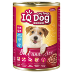 【IQ DOG】聰明狗罐頭 （400g*24罐）- 牛肉+米, , large