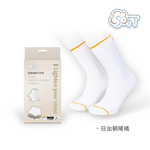 【SOFT】Light Compression socks-classic black and white, , large