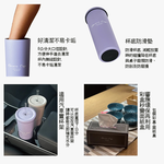 GREEN CUP芊杯內外316不鏽鋼真空吸管杯-800ml-贈送皮革杯套+吸管組-2組, , large