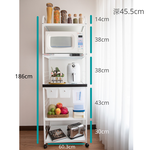 【愛樂美】AI自動斷電1拉板2小抽5層定量米桶電器置物架11520R, , large