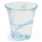 [豐名日本餐具] 2.0"琉璃杯 波之音 津輕 / G02CU0-46, , large