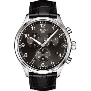TISSOT天梭 韻馳系列 Chrono XL計時手錶-灰x黑/45mm T1166171605700