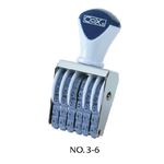 【COX 三燕】3號字 六連號碼印 字高4.4mm /個 NO.3-6, , large