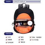 SPRING-尼龍後背包中性百搭後背包簡約抽繩後背包, , large