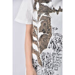 (L) united colors of benetton圖案白色短袖上衣二手衣, , large