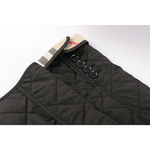 BURBERRY L號菱格紋棉質輕型外套/黑色, , large