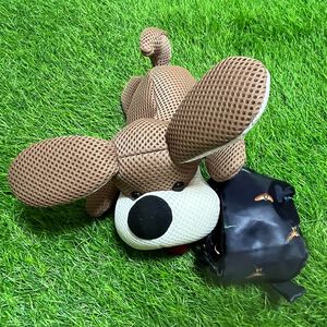 【可愛造型 可機洗 透氣抗菌】大耳狗 鑰匙包 零錢包 吊飾 鑰匙圈吊飾 禮物 交換禮物 包包吊飾【加贈購物袋顏色隨機】