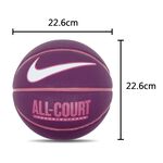 NIKE EVERYDAY ALL COURT 8P 6號球 標準籃球 比賽 訓練 運動 耐磨 深溝 精準控球 紫紅, , large