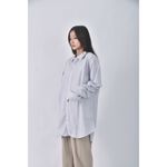 (XL) gap質感棉質條紋藍色長袖上衣二手衣, , large