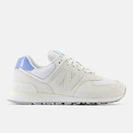 Kixpress-New Balance 女 休閒鞋 運動 經典 復古 B楦 NB 574 緩震 麂皮 海鹽 藍 [WL5742BC], , large