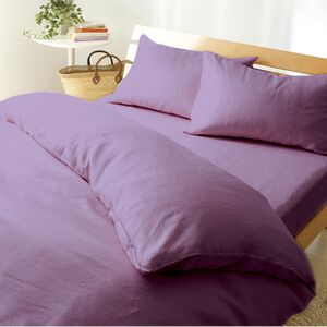 經典素色加大床包組-紫(實際出貨為加大床包組-1入 不含其他陳列佈置物)