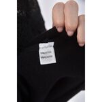 (M) w 8露肩黑色長袖上衣二手衣, , large