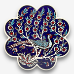 【SOLO Vintage】Designer Heat Mats Ceramic Hot Pads Coasters Made in Turkey 36, , large